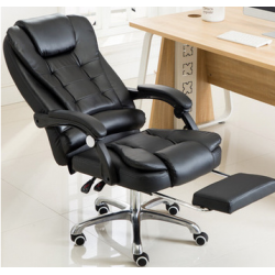 كرسي مكتب باللون الأسود مع مسند اقدام jo-12