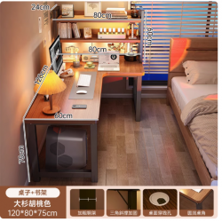 طاولة للدراسة والعمل على شكل زاوية مع ارفف جانبية jo-2+3