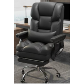 كرسي مكتب مع وسادة باللون الأسود jo-45