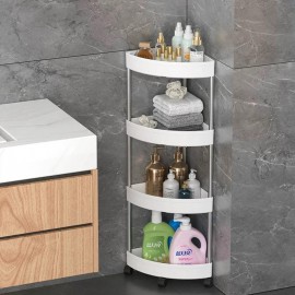 رفوف زاوية منظمة لأغراض الحمام 