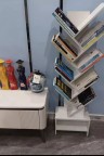 مكتبة على شكل شجرة باللون الأبيض jo-38